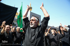مراسم عزاداری تاسوعا حسینی در حرم مطهر رضوی