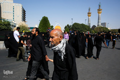 مراسم عزاداری تاسوعا حسینی در حرم مطهر رضوی