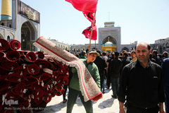 مراسم عزاداری تاسوعا حسینی در حرم مطهر رضوی