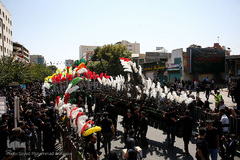 مراسم عزاداری تاسوعا حسینی در حرم مطهر رضوی