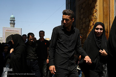 مراسم عزاداری تاسوعا حسینی در حرم مطهر رضوی