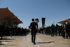 مراسم عزاداری تاسوعا حسینی در حرم مطهر کریمه اهل‌بیت(س)