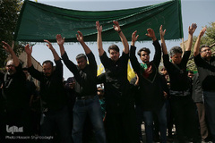 مراسم عزاداری تاسوعا حسینی در حرم مطهر کریمه اهل‌بیت(س)