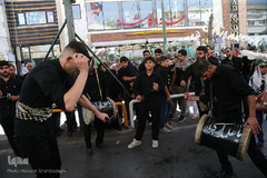 مراسم عزاداری تاسوعا حسینی در حرم مطهر کریمه اهل‌بیت(س)