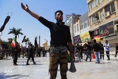 مراسم عزاداری تاسوعا حسینی در حرم مطهر کریمه اهل‌بیت(س)