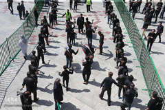 مراسم عزاداری تاسوعا حسینی در حرم مطهر کریمه اهل‌بیت(س)