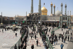 مراسم عزاداری تاسوعا حسینی در حرم مطهر کریمه اهل‌بیت(س)