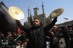 مراسم عزاداری تاسوعا حسینی در حرم مطهر کریمه اهل‌بیت(س)