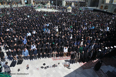 مراسم عزاداری تاسوعا حسینی در حرم مطهر کریمه اهل‌بیت(س)