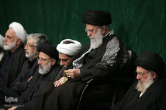 مراسم عزاداری شب عاشورای حسینی در حسینیه امام‌خمینی(ره)