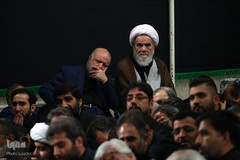مراسم عزاداری شب عاشورای حسینی در حسینیه امام‌خمینی(ره)