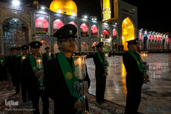 مراسم خطبه‌خوانی شب عاشورا در حرم مطهر رضوی