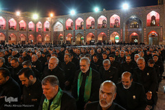 مراسم خطبه‌خوانی شب عاشورا در حرم مطهر رضوی