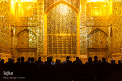 مراسم خطبه‌خوانی شب عاشورا در حرم مطهر رضوی