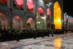 مراسم خطبه‌خوانی شب عاشورا در حرم مطهر رضوی