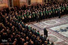 مراسم خطبه‌خوانی شب عاشورا در حرم مطهر رضوی