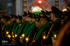 مراسم خطبه‌خوانی شب عاشورا در حرم مطهر رضوی