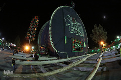 ⁨نخل‌برداری یزدی‌های مقیم کرج در شب عاشورا