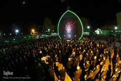 ⁨نخل‌برداری یزدی‌های مقیم کرج در شب عاشورا