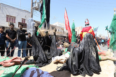 عزدارای ظهر عاشورا در شادگان