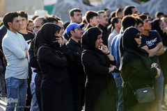 مراسم خیمه سوزان در میدان امام حسین (ع)