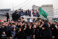 مراسم خیمه سوزان در میدان امام حسین (ع)