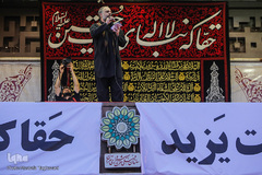 مراسم خیمه سوزان در میدان امام حسین (ع)