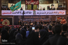 مراسم خیمه سوزان در میدان امام حسین (ع)