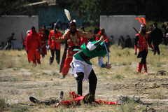 مراسم شبیه خوانی در شهرک عرب‌های مشهد