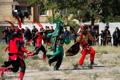 مراسم شبیه خوانی در شهرک عرب‌های مشهد