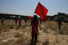 مراسم شبیه خوانی در شهرک عرب‌های مشهد