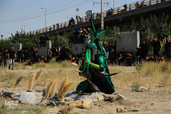 مراسم شبیه خوانی در شهرک عرب‌های مشهد