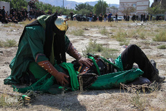 مراسم شبیه خوانی در شهرک عرب‌های مشهد