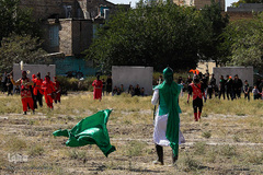 مراسم شبیه خوانی در شهرک عرب‌های مشهد