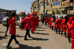 مراسم شبیه خوانی در شهرک عرب‌های مشهد