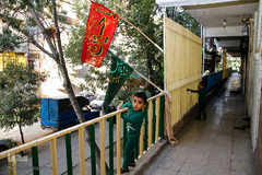 مراسم شبیه خوانی در شهرک عرب‌های مشهد