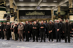 مراسم عزاداری شب شام غریبان حسینی(ع) در حسینیه امام‌خمینی(ره)