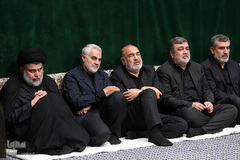 مراسم عزاداری شب شام غریبان حسینی(ع) در حسینیه امام‌خمینی(ره)