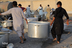 پخت 10هزار غذای عزاداران عاشورای حسینی/ جازموریان