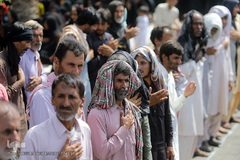 عزاداری ظهر عاشورا در منطقه محروم جازموریان