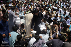 عزاداری ظهر عاشورا در منطقه محروم جازموریان