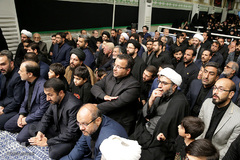 آخرین شب مراسم عزاداری حضرت اباعبدالله الحسین(ع) در حسینیه امام خمینی(ره)