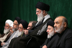 آخرین شب مراسم عزاداری حضرت اباعبدالله الحسین(ع) در حسینیه امام خمینی(ره)