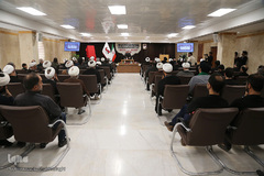 ⁨رونمایی از پوستر و لوگوی شعار اربعین 1398⁩