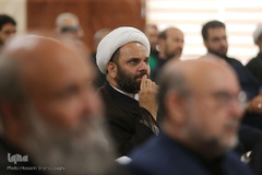 ⁨رونمایی از پوستر و لوگوی شعار اربعین 1398⁩