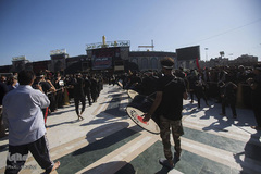 حرکت دسته‌های عزاداری به سمت حرمین شهدای کربلا