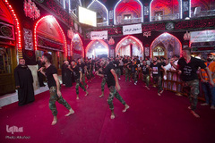 حرکت دسته‌های عزاداری به سمت حرمین شهدای کربلا