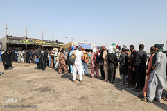 وضعیت تردد در پایانه مرزی شلمچه