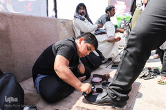 وضعیت تردد در پایانه مرزی شلمچه