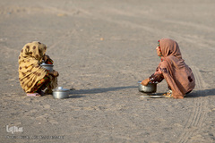 توزیع 5000هزار غذای نذری هم نمک در اربعین منطقه محروم جازموریان